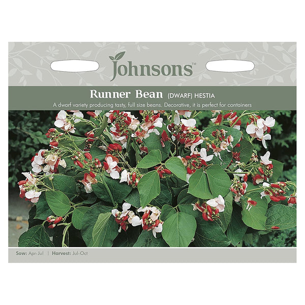 Johnsons Runner Bean (Dwarf) Hestia Seeds - DeWaldens Garden Centre