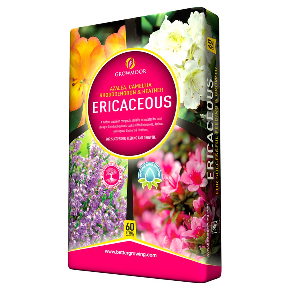 Growmoor Ericaceous Compost 60ltr DeWaldens Garden Centre