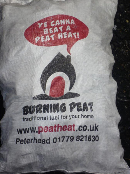 Peat Heat Burning Peat 30kg bag - DeWaldens Garden Centre