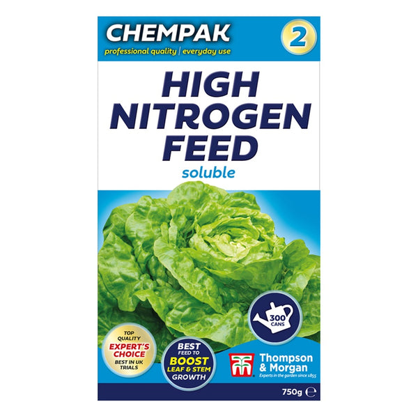Chempak No 2 High Nitrogen Feed 750g - DeWaldens Garden Centre