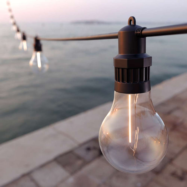 Edinburgh USB Solar Festoon Lights (Set of 10) - DeWaldens Garden Centre