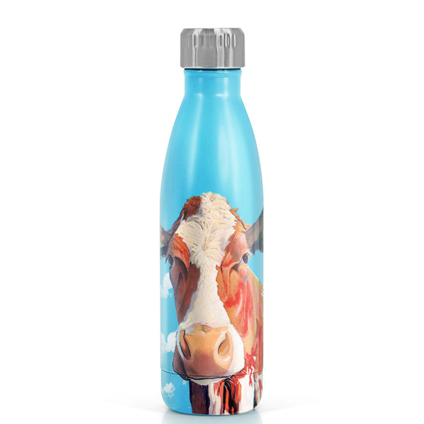 Eoin O'Connor Cow Metal Water Bottle 500ml - DeWaldens Garden Centre