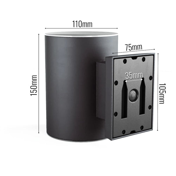 Grantham Up & Down Solar Wall Light - DeWaldens Garden Centre