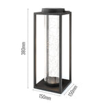 Manhattan Solar Lantern - DeWaldens Garden Centre