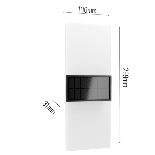Gemini XL Solar Wall Lights (Set of 2) - DeWaldens Garden Centre