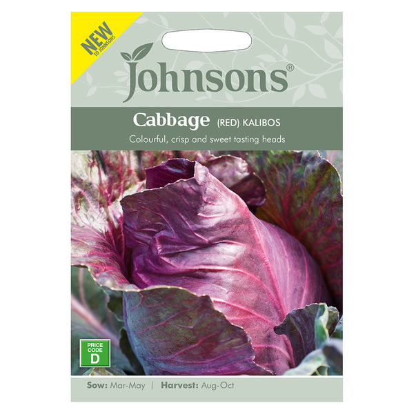 Johnson Cabbage (Red) Kalibos Seeds - DeWaldens Garden Centre