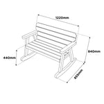 Hampton 2 Seat Rocker - DeWaldens Garden Centre