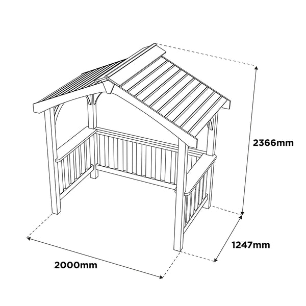 Appleton Barbecue Shelter - DeWaldens Garden Centre
