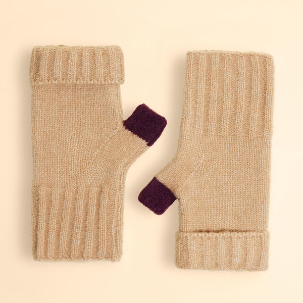 Powder Cassia Wrist Warmers