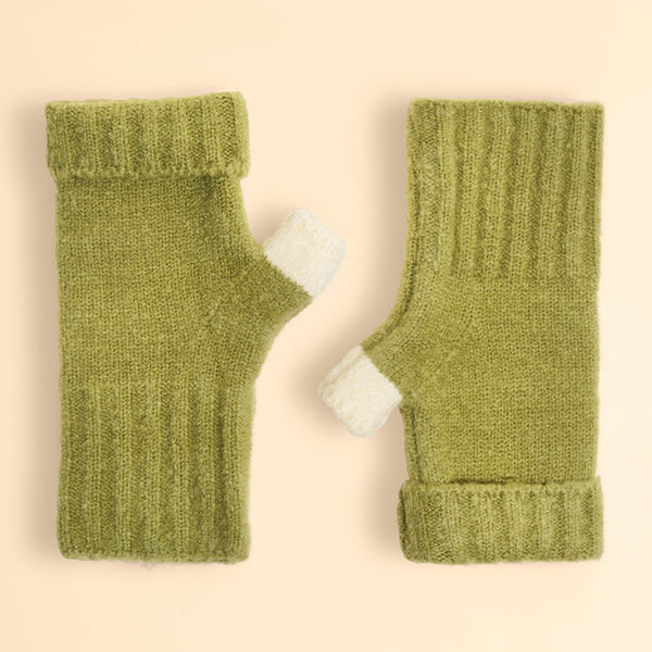 Powder Cassia Wrist Warmers