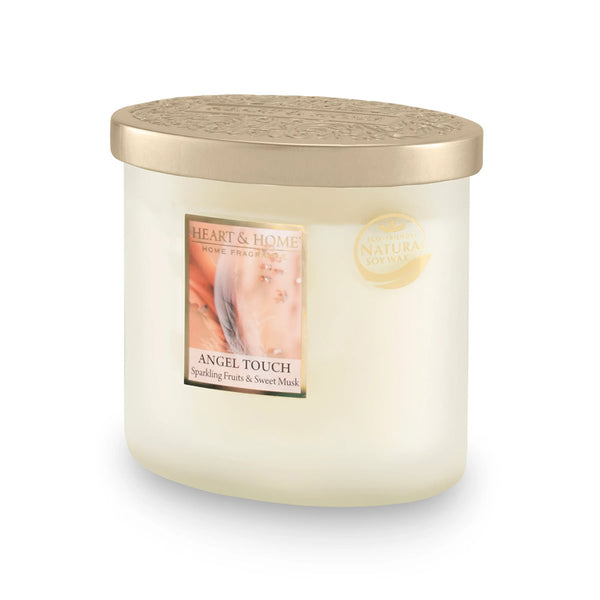 Heart & Home 2 Wick Ellipse Jar Candle 220g - DeWaldens Garden Centre