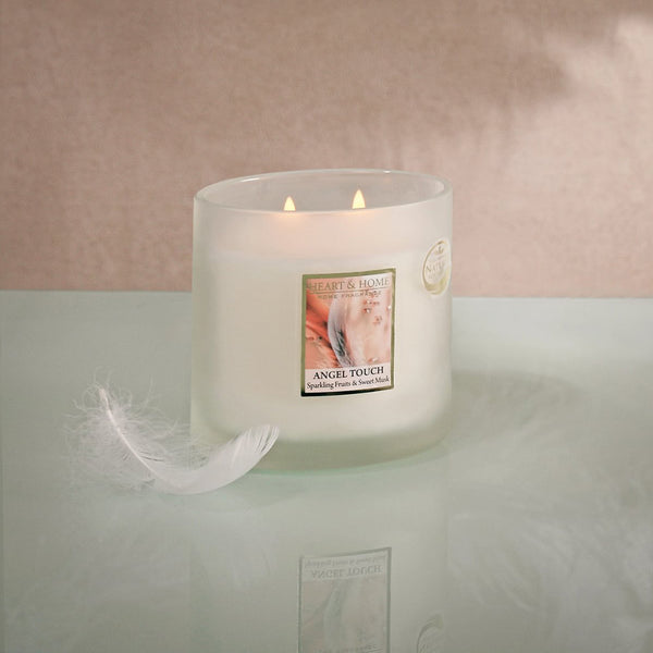 Heart & Home 2 Wick Ellipse Jar Candle 220g - DeWaldens Garden Centre
