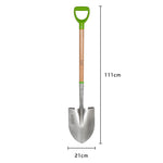 AMES Round Pointed Shovel - Carbon Steel - DeWaldens Garden Centre