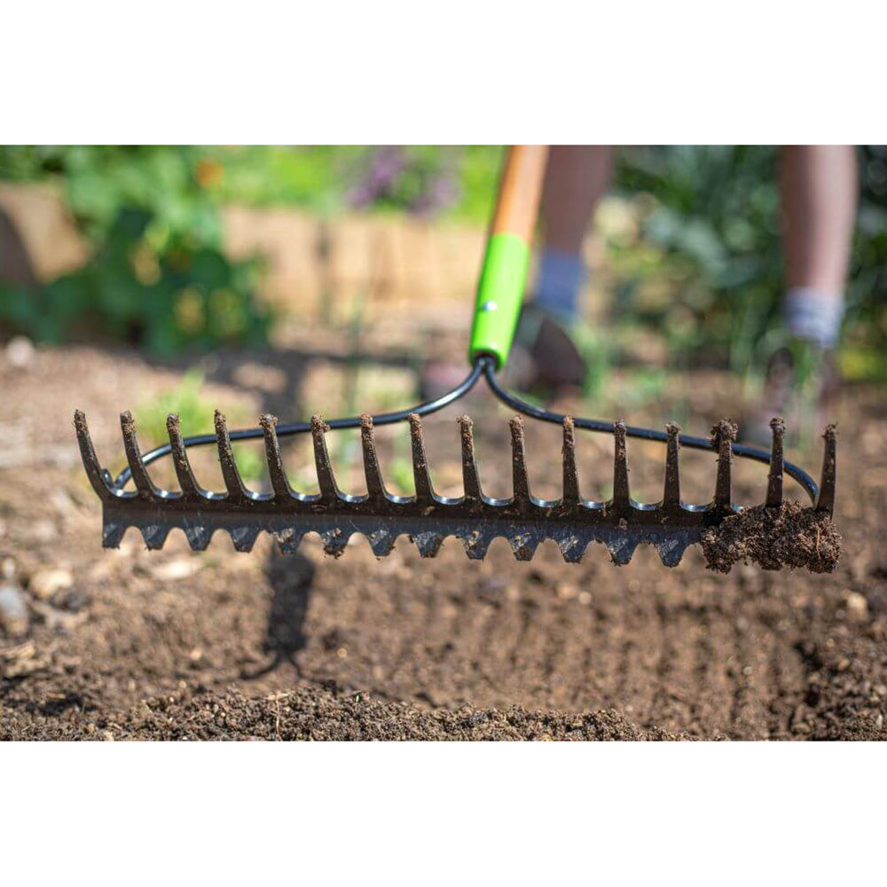 AMES Double Sided Soil Rake - Carbon Steel – DeWaldens Garden Centre