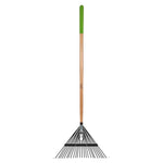 AMES Flat Tine Leaf Rake 24T - Carbon Steel - DeWaldens Garden Centre