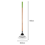 AMES Wire Leaf Rake 16T Round - Carbon Steel - DeWaldens Garden Centre