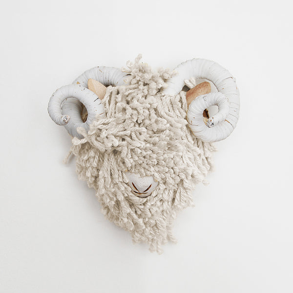 Baa-ry Mini Plaque Jute Bleached - DeWaldens Garden Centre