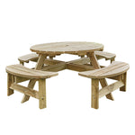 Appleton Round Picnic Bench - DeWaldens Garden Centre
