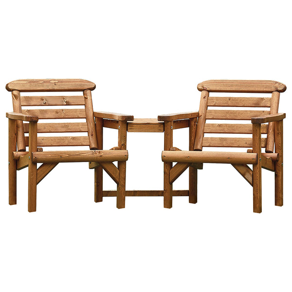 Thornton Rustic Alcove Seat - DeWaldens Garden Centre