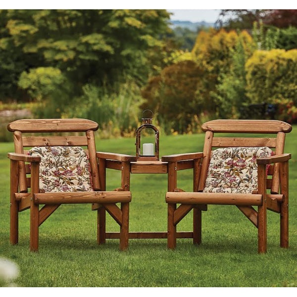 Thornton Rustic Alcove Seat - DeWaldens Garden Centre