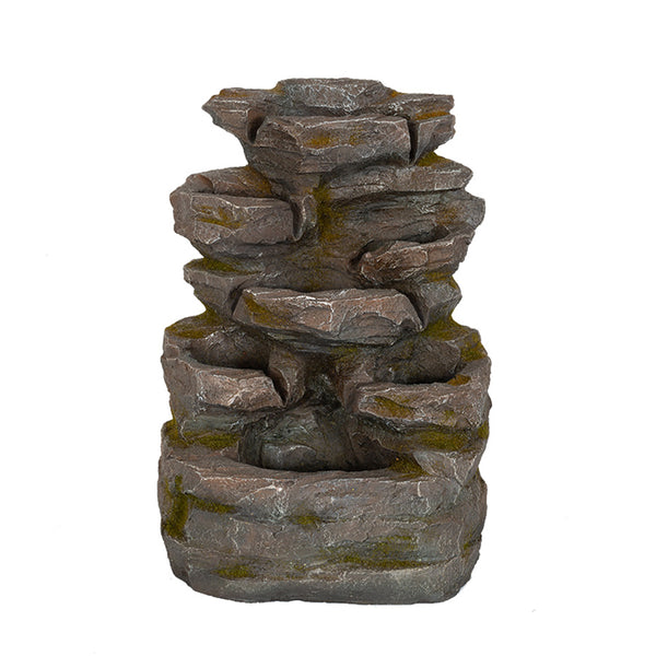 Easy Fountain Solar Day Water Feature - Rock Falls - DeWaldens Garden Centre