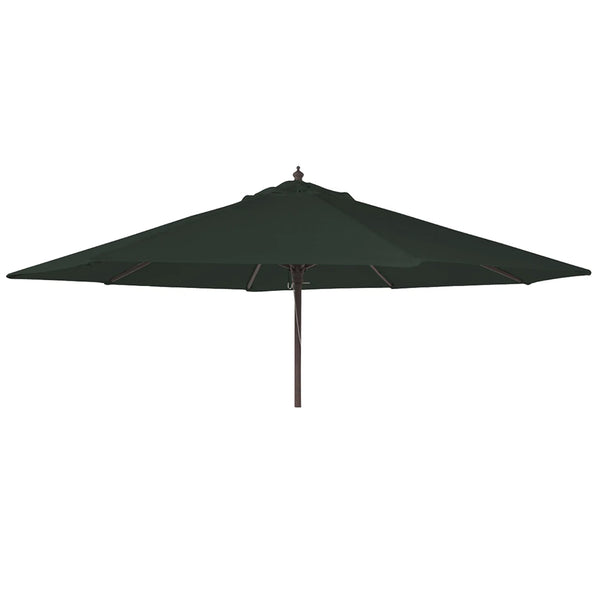 Alexander Rose Round Eucalyptus Wood Parasol - Charcoal 2.7m - DeWaldens Garden Centre