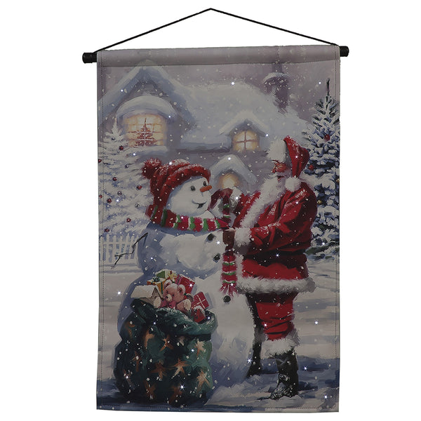 Christmas Fibre Optic Tapestry (Battery Operated) - DeWaldens Garden Centre