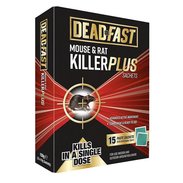 DeadFast Mouse and Rat Killer Plus Sachets - DeWaldens Garden Centre