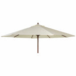 Alexander Rose Round Eucalyptus Wood Parasol - 2.7m