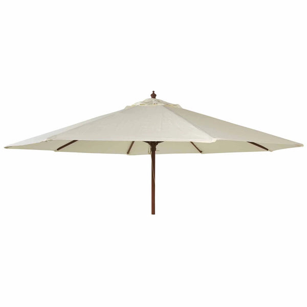 Alexander Rose Round Eucalyptus Wood Parasol - 2.7m
