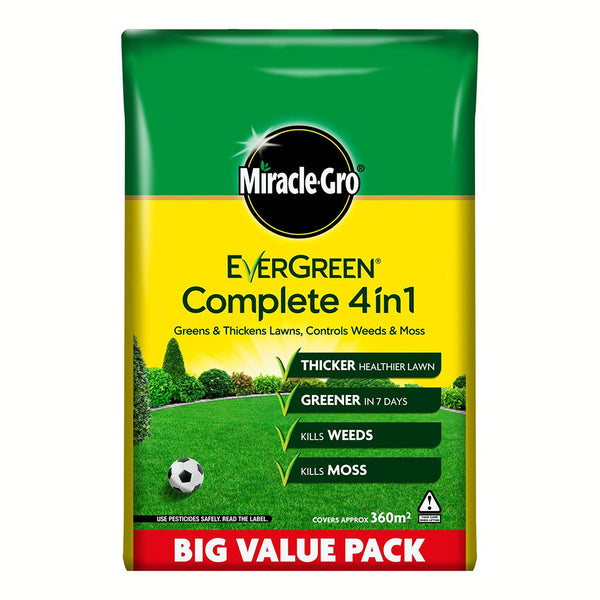 Miracle-Gro Evergreen Complete 4 in 1 Lawn Treatment - DeWaldens Garden Centre