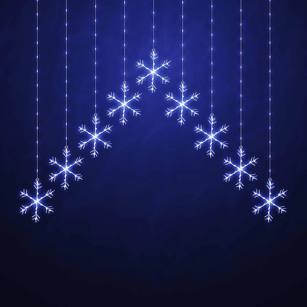 Festive Snowflake Curtain - 120cm x 120cm - DeWaldens Garden Centre