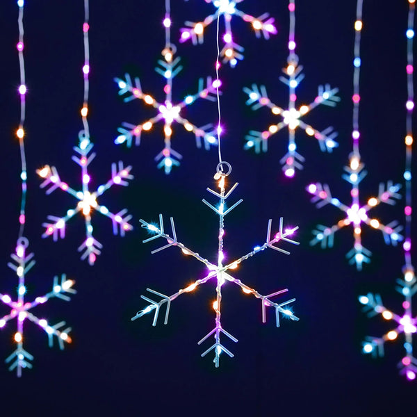 Festive Snowflake Curtain - 120cm x 120cm - DeWaldens Garden Centre