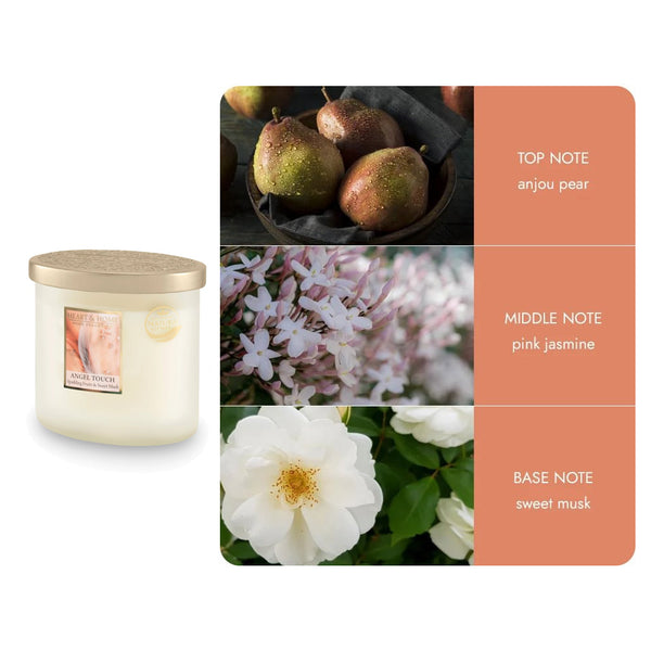 Heart & Home 2 Wick Ellipse Jar Candle 220g - DeWaldens Garden Centre