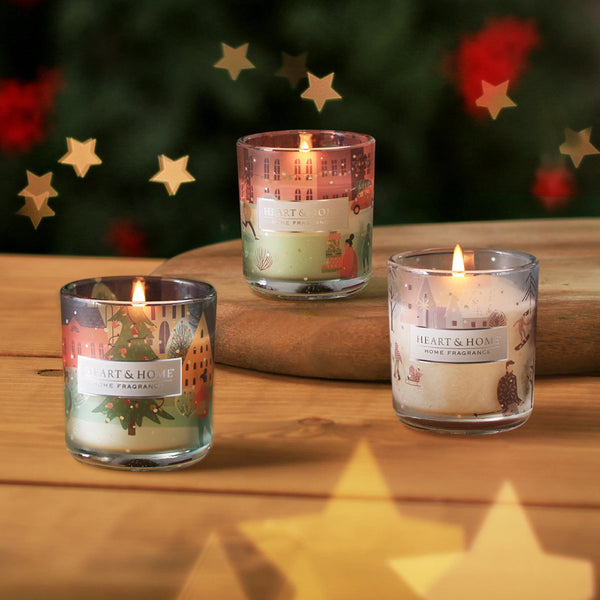 Heart & Home Winter Mini Candle Collection W25 - DeWaldens Garden Centre