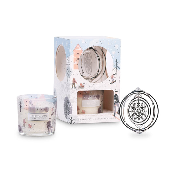 Heart & Home Winter Candle & Tree Decoration Gift Set W25 - DeWaldens Garden Centre