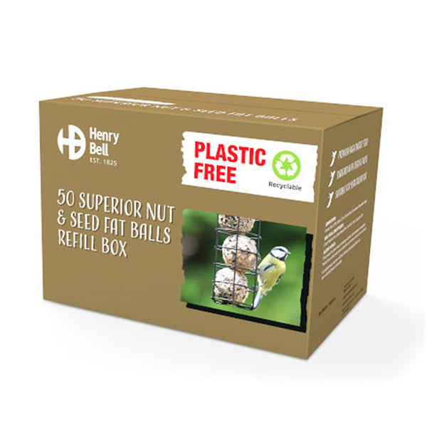 Henry Bell Superior Fat Ball Refill Box x 50 Balls - DeWaldens Garden Centre