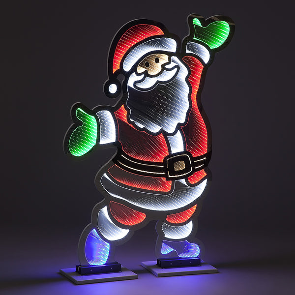 Snowtime 1.2m Infinity Santa Outdoor Decoration - DeWaldens Garden Centre