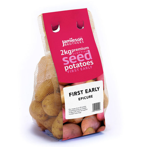 Jamieson Brothers Epicure Seed Potatoes 2kg - DeWaldens Garden Centre