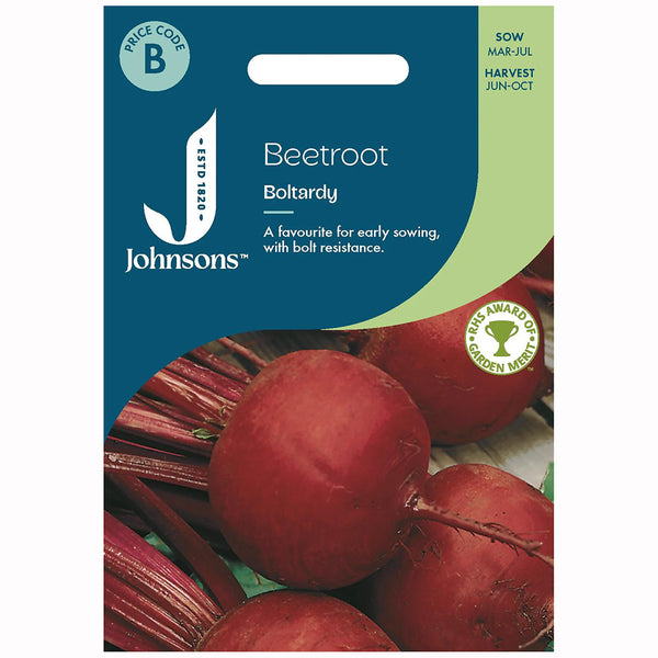 Johnsons Beetroot Boltardy Seeds - DeWaldens Garden Centre