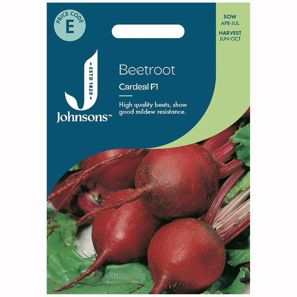 Johnsons Beetroot Cardeal F1 Seeds - DeWaldens Garden Centre