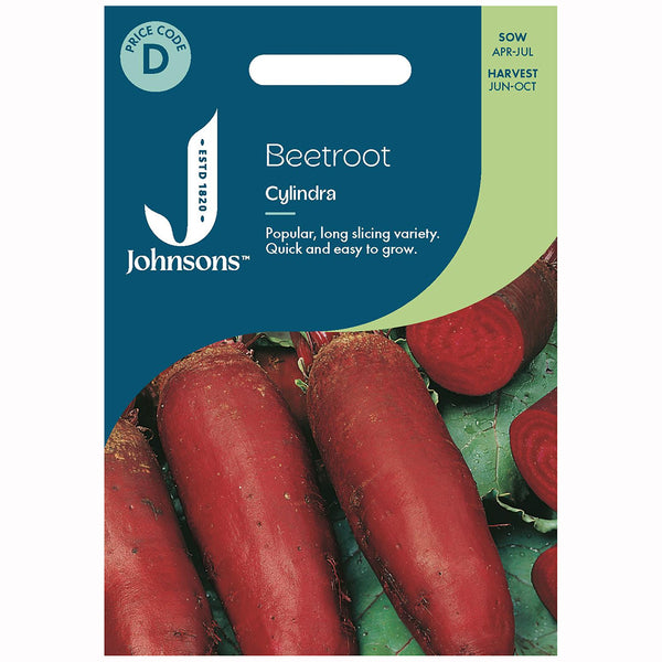 Johnsons Beetroot Cylindra Seeds - DeWaldens Garden Centre