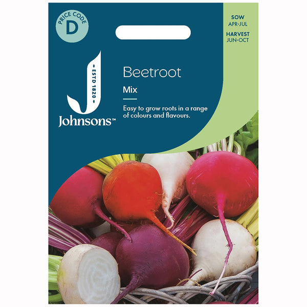 Johnsons Beetroot Mix Seeds - DeWaldens Garden Centre