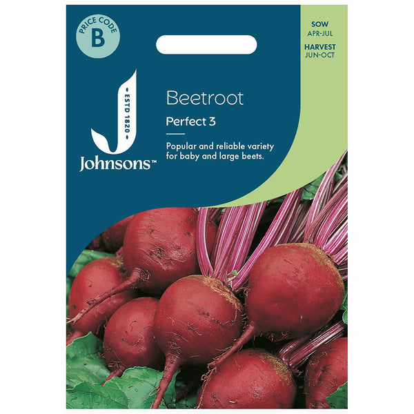 Johnsons Beetroot Perfect 3 Seeds - DeWaldens Garden Centre