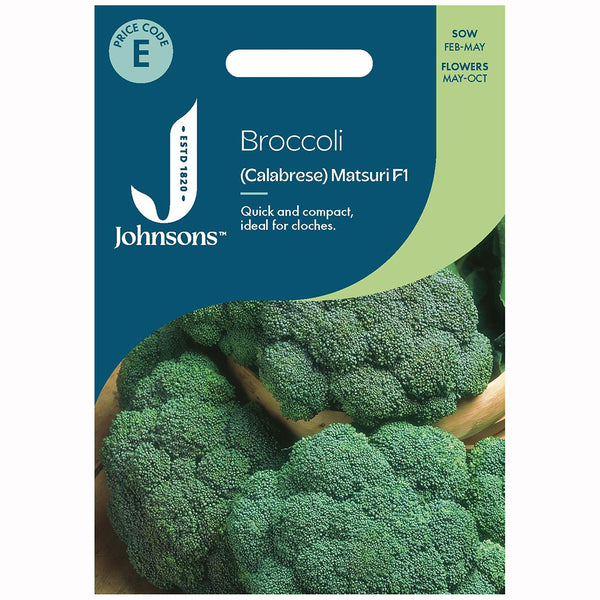 Johnsons Broccoli (Calabrese) Matsuri F1 Seeds - DeWaldens Garden Centre