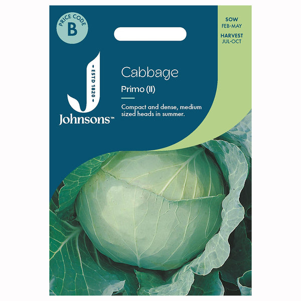Johnsons Cabbage Primo (II) Seeds - DeWaldens Garden Centre