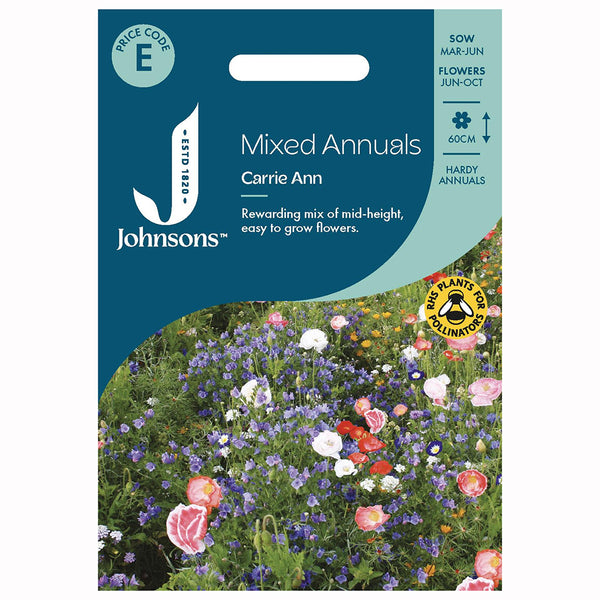 Johnsons Mixed Annuals Carrie Ann Seeds - DeWaldens Garden Centre