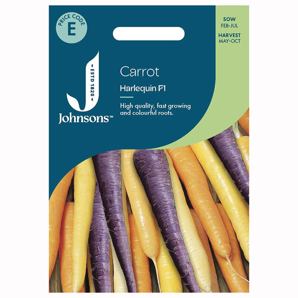 Johnsons Carrot Harlequin F1 Seeds - DeWaldens Garden Centre