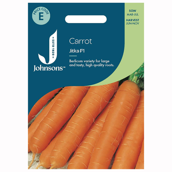 Johnsons Carrot Jitka F1 Seeds - DeWaldens Garden Centre