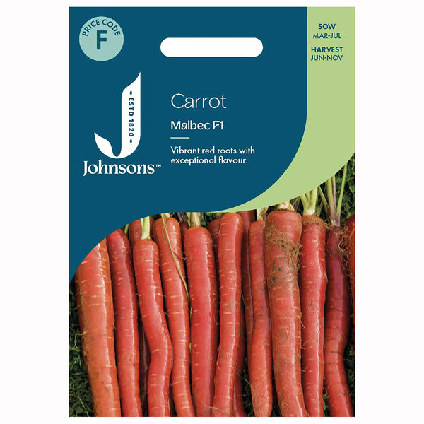 Johnsons Carrot Malbec F1 Seeds - DeWaldens Garden Centre